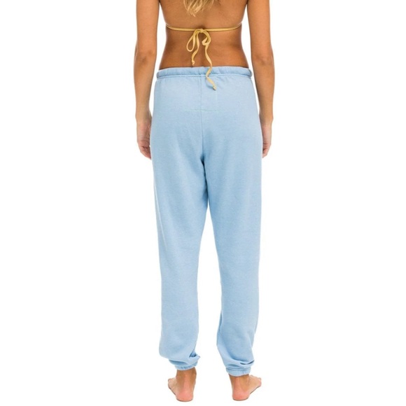 NWT Aviator Nation RAINBOW HEART STITCH SWEATPANTS - Picture 3 of 6